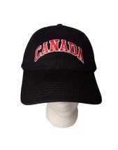 Vintage Canada Tall Ships Trading Mens Adjustable Hat Cap Black Red Embr... - £11.83 GBP