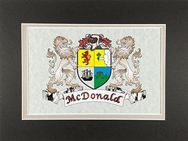 McDonald Irish Coat of Arms Print - Frameable 9&quot; x 12&quot; - $24.00