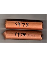 Lincoln Pennies 4 Vintage Rolls of 1973, 1974, 1975 &amp; 1976 - $16.46 CAD