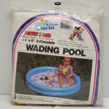 Rare New Vintage 1990 The Wet Set Mickey &amp; Pals Inflatable Wading Pool NOS - £44.41 GBP