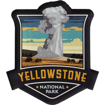 Yellowstone National Park Acrylic Magnet - £5.19 GBP