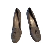 Ann Marino Women&#39;s Size 7M Brown Faux Suede Tasseled Heels - $22.44