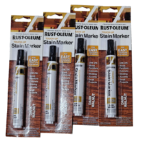 4 Pack Rust-oleum Touch Up Stain Marker Dark Walnut For Wood Furniture M... - $21.99