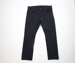 Vtg Ralph Lauren Mens 36x30 Faded The Hampton Relaxed Straight Leg Jeans Black - £45.83 GBP