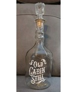 Vintage 1970&#39;s Old Cabin Still Bourbon Whiskey  Decanter Bottle-Empty  - $14.84