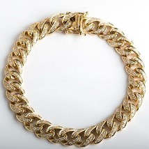 3 Carat Men&#39;s Miami Cuban Link Diamond Bracelet 14k Yellow Gold - $9,293.58