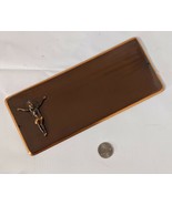 Antique Crucifix INRI Jesus Christian Coffin Casket Funeral Plaque Metal... - $41.89 CAD