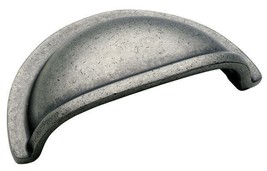 Solid Brass Cup Pulls 3 in Center-to-Center Weathered Nickel Drawer Cup ... - $11.88 CAD