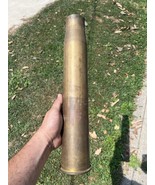Vtg. 57 MM BRASS Artillery Shell  *INERT*,For Collectors Or Art Projects... - $197.99