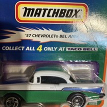 MATCHBOX, &#39;57 Chevrolet Bel Air, 1999 Taco Bell EXCLUSIVE, MOC, NIC, Uno... - £7.38 GBP