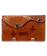 Genuine Leather Hand Crafted Bag - HAITI - Snap Button - 7.5 x 4.5&quot; - $23.38