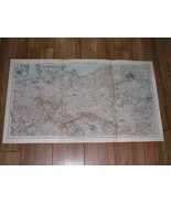 1929 VINTAGE MAP OF NORTHERN GERMANY WESTERN POLAND SILESIA POMERANIA BE... - $34.71