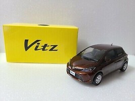 YARIS Vitz Diecast 1/24 Dark brown mica Yellow Box TOYOTA Storefront Dis... - $90.70