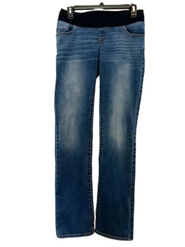Liz Lange Maternity Womens Size 2 Medium Wash Comfy Stretch Boot Cut Blu... - $14.95