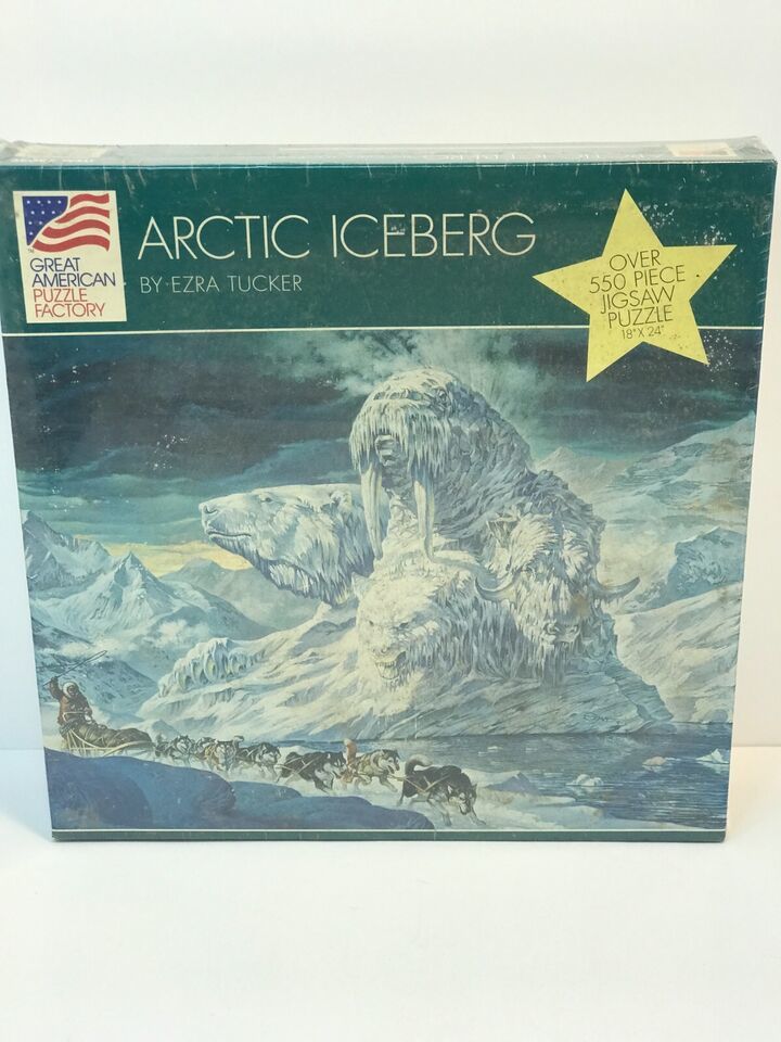 Great American Puzzle Factory Arctic Iceberg Ezra Tucker 1996 550 Piece Jigsaw - $19.79