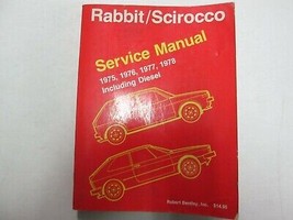 1975 1976 1977 1978 VW Coniglio Scirocco Servizio Riparazione Negozio Manuale - £23.59 GBP