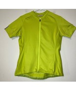 Giro Sport Design Women&#39;s Cycling Jersey Size L Lime Full Zipper - $373.19 MXN