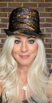 Vintage Linda Original Womens Mod GoGo Hat Metallic Brocade Church Gold ... - $784.99 MXN