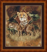 CHEETAH DIAMOND-pdf cross stitch chart. Original Artwork ©Steven Michael... - £9.44 GBP