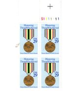 U S Stamps - Plate Block Honoring Those Who Served Desert Shield, Desert... - £2.80 GBP