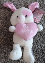 Lil&#39; Sweeties Be Mine Baby Bunny White/Pink Valentine Rabbit SINGS Be Mine Baby - £10.14 GBP