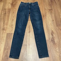 Frame Denim Le High Skinny St Bride Jeans Dark Wash Womens Size 25 Made in USA - £37.39 GBP