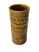 Y2K 2001 Accoutrements Ceramic TIKI 5.5" Beige Hawaiian Mug/Tumbler - $17.09
