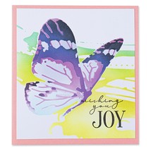Sizzix Making Tool Layered Stencil 6&quot;X6&quot; By Olivia Rose-Butterfly - $25.05