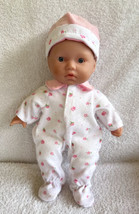 Vintage JC Toys Berenger Baby Doll Open Mouth Light Skin w/Outfit 10” To... - $13.99