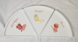 Set of 3 Pottery Barn Pizza Buono Plates Pineapple, Bell Pepper, and Tomato - $17.63