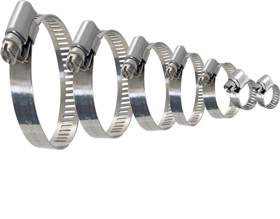 Stainless Steel Mild Hose Clamps Clips Like Jubilee Clip Fuel Hose Pipe ... - $2.66+