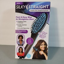 Silky Straight Ceramic Hair Straightening Brush - £12.57 GBP
