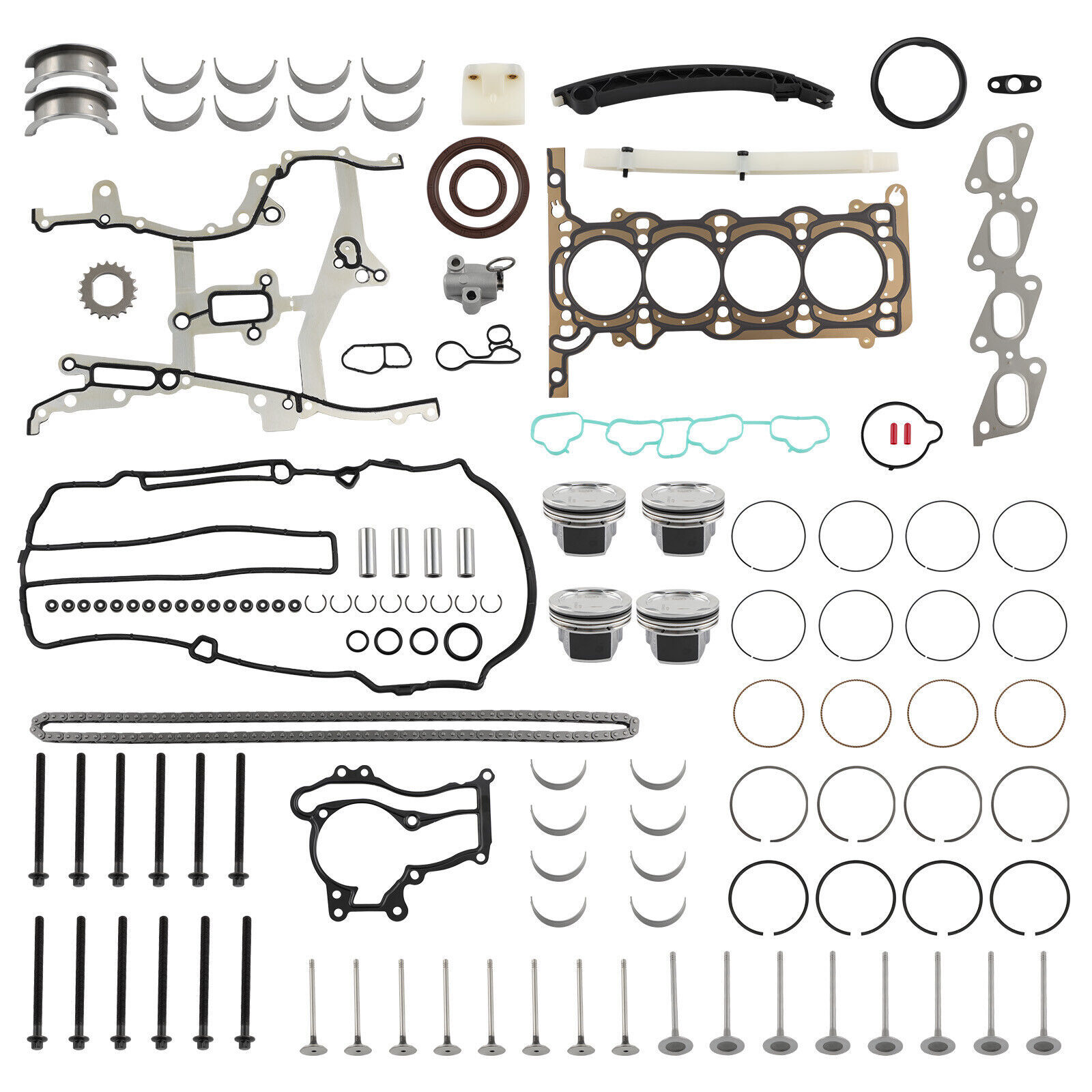 Primary image for Engine Rebuild kit Gasket Bearing Timing Chain For Buick Chevrolet HS31411