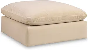 189Beige-Ott Comfy Collection Modern | Contemporary Velvet Upholstered O... - £637.33 GBP