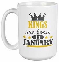 Make Your Mark Design Kings Born in January Coffee &amp; Tea Mug for Birthday, Prese - £19.94 GBP