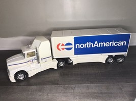 1989 Nylint Semi-Truck Trailer North American Diesel Engine Sounds Horn 26” Ling - $99.00
