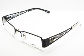 AZZARO Matte Black Semi-Rimless Eyeglasses 3556 C4 51mm French Design - £58.67 GBP