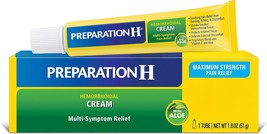 Preparation H Hemorrhoid Cream with Aloe for Multi-Symptom Relief - 1.8 Oz Tube - £19.17 GBP