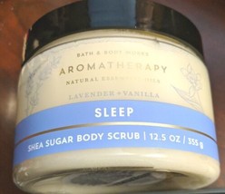 Bath &amp; Body Works Aromatherapy Sleep Lavender Vanilla Sugar Body Scrub 1... - £16.32 GBP