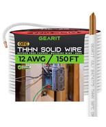 Gearit Solid Thhn Wire (12 Gauge, 150 Feet) 100% Ofc Electrical, White, ... - $87.93