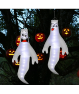 Halloween Ghost Windsocks Decorations,2 Pack Hanging Ghost Flag Wind Soc... - $26.99