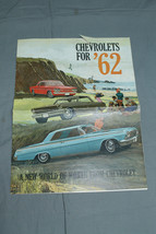 Vintage Chevrolet 1962 -Chevrolets for &#39;62 - A New World of Worth from C... - $29.69