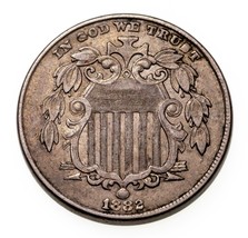 1882 5C Bouclier Nickel En Extra Fin XF État Naturel Couleur, Beau Détail - $84.14