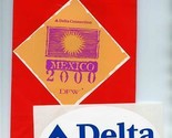Delta Airlines Delta Connection Mexico 2000 DFW Bag and Good Goes Around... - $17.82