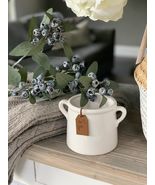 Ceramic Pot with 'For You' Tag - White 8cm - $9.01