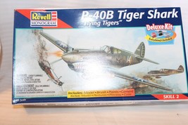 1/48 Scale Revell, P-40B Tiger Shark Flying Tigers Airplane Kit, #85-6650 - $50.00