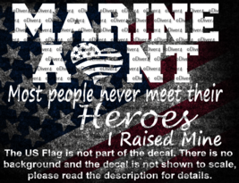 Marine Aunt Most People Never Meet Their Heroes I Raised Mine US Made - $118.08 MXN+