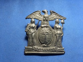VINTAGE NY POLICE OFFICER HAT PIN BADGE - EXCELSIOR  - $1,237.37 MXN