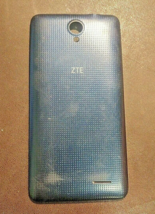 Metro PCS ZTE Avid Plus Z828 Sapphire Blue Back Rear Battery Door Cover ... - $3.99