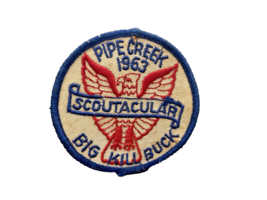 Patch 1963 Pipe Creek Scoutacular Big Kill Buck Minneapolis Kansas KS 3 ... - $12.07